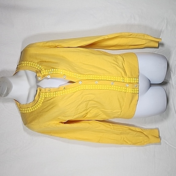 🤎 Womens Banana Republic Yellow Cardigan Size small - Picture 1 of 7